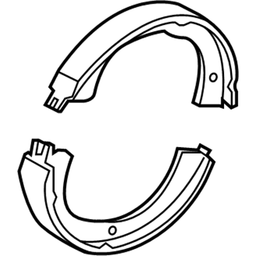 Lincoln 7L1Z-2A753-A Parking Brake Shoes