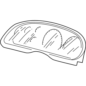 Ford 2C3Z-10890-AA Mask - Fuel And Temperature Gauge