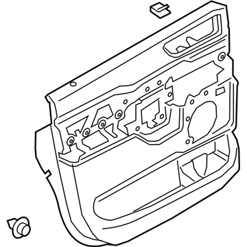 Ford JL7Z-7827407-BD Panel - Door Trim - Lower