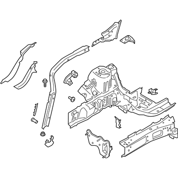 Ford LX6Z-16054-Q Apron/Rail Assembly