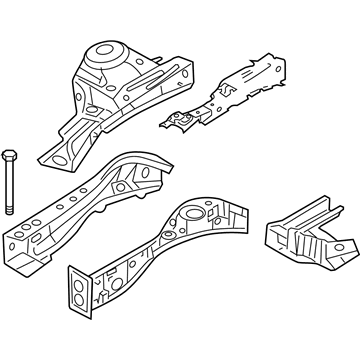 Mercury 9E5Z-16054-A Apron/Rail Assembly