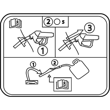 Ford AU5Z-9A095-D Fuel Label