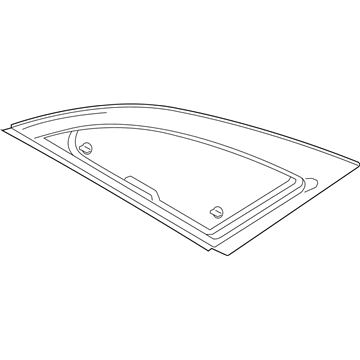 Lincoln HP5Z-5429710-C Quarter Glass