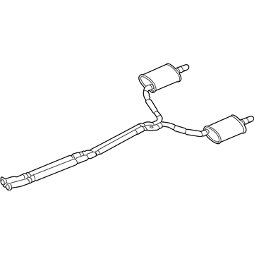 Ford DG1Z-5230-F Muffler & Pipe