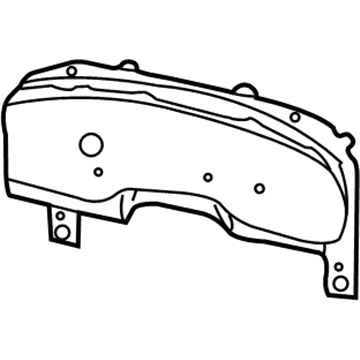 Ford 1L2Z-10890-AA Mask - Fuel And Temperature Gauge