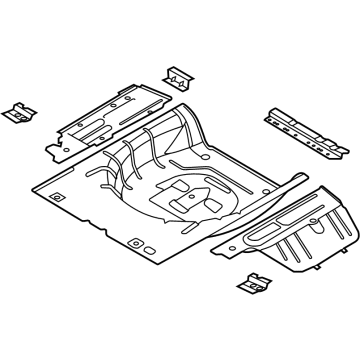 Ford FR3Z-6311215-A Rear Floor Pan