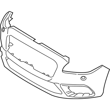 Lincoln Continental Bumper - GD9Z-17D957-DBPTM