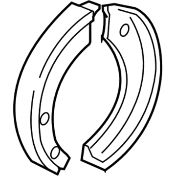 Ford BU2Z-2648-B Parking Brake Shoes