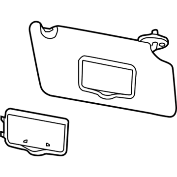 Ford Explorer Sun Visor - GB5Z-7804105-CB