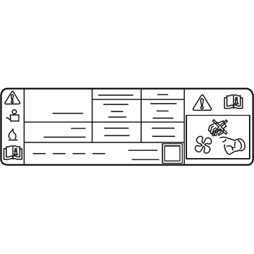 Ford HJ5Z-1503050-A A/C Label