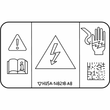 Ford HU5Z-14B218-B Warning Label