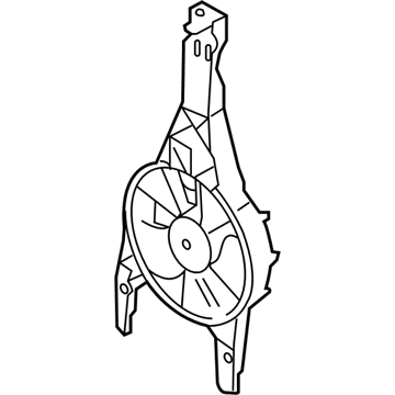 Ford H1BZ-8C607-A Fan And Motor Assembly