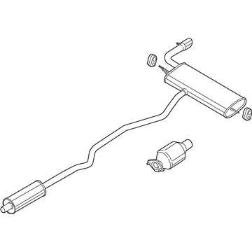 2019 Ford SSV Plug-In Hybrid Muffler - KS7Z-5F250-B