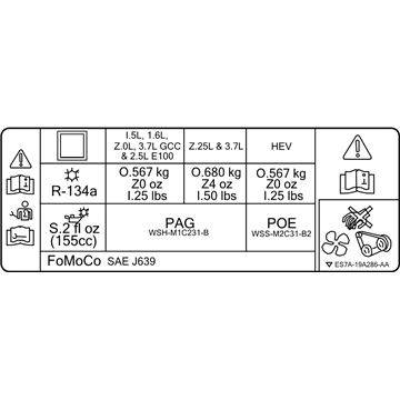 Lincoln DG9Z-1503050-A Decal