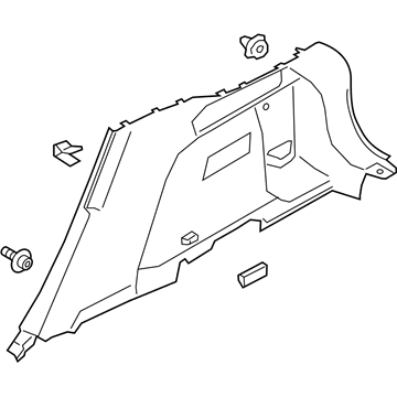 Ford LJ6Z-7831012-AE Lower Quarter Trim