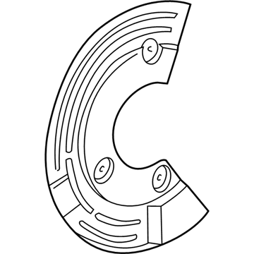 Ford 5F9Z-2C028-BA Brake Disc Splash Shield