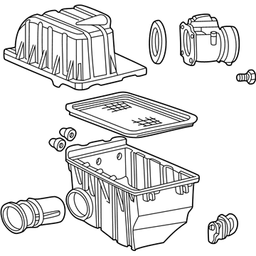 Mercury 1L2Z-9600-BF Air Cleaner Assembly