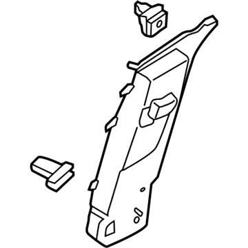 Ford CJ5Z-7824357-AD Upper Center Pillar Trim