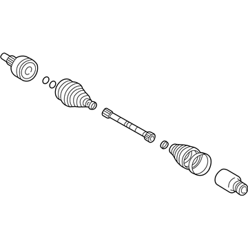 2007 Mercury Mariner Drive Shaft - 6L8Z-3A428-C