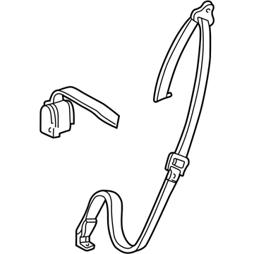 Ford F87Z-78611B69-DDD Seat Belt Assembly