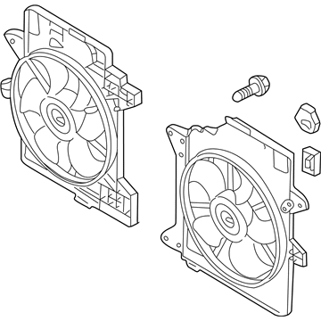 Mercury 5L8Z-8C607-GD Fan Assembly