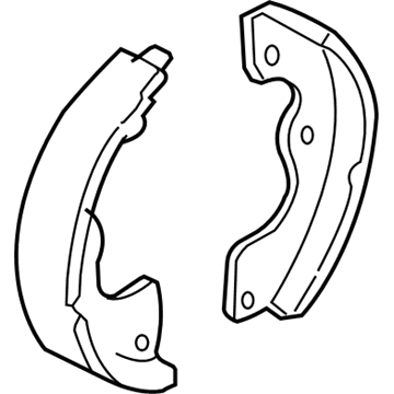 Mercury 5L8Z-2A753-AA Parking Brake Shoes