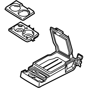 Lincoln HP5Z-5467112-BA Armrest Assembly