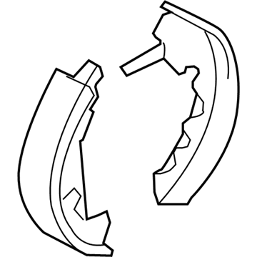 Mercury LU2Z-2V200-J Brake Shoes