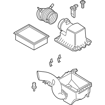 Ford CJ5Z-9600-C Air Cleaner Assembly