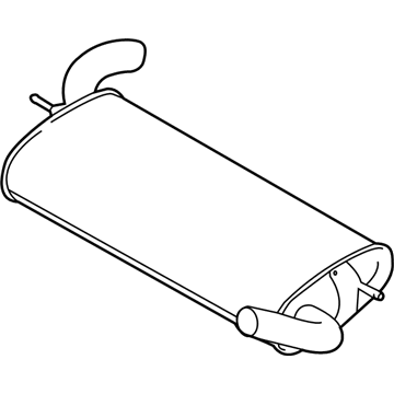 Ford CV6Z-5A289-A Rear Muffler