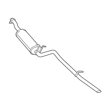 Ford F85Z-5230-KA Muffler And Pipe Assy - Rear