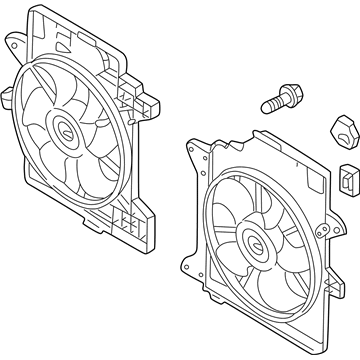 2002 Ford Escape Engine Cooling Fan - 2L8Z-8C607-GA