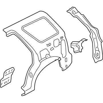 Mercury 8L8Z-7827864-A Inner Panel Assembly