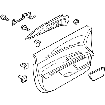 Lincoln HP5Z-5423942-AA Door Trim Panel