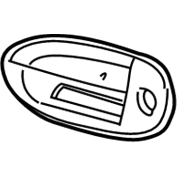 Mercury Sable Door Handle - 4F1Z-5422404-ABPTM