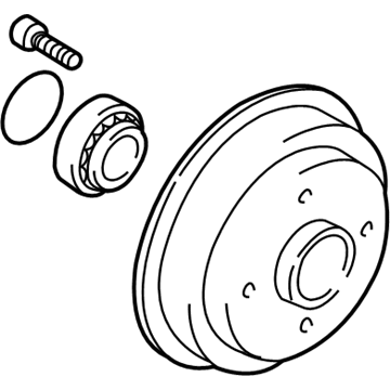 Ford 2U2Z-1V126-D Hub & Drum