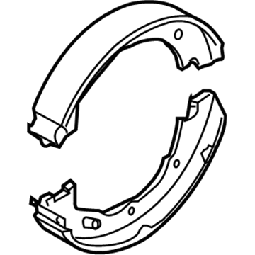 Lincoln BU2Z-2648-B Parking Brake Shoes