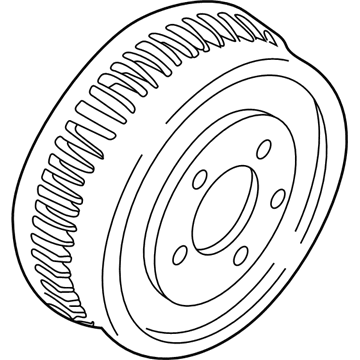 2001 Mercury Sable Brake Drum - 4U2Z-1V126-AB