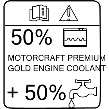 Lincoln 7U5Z-8B099-A Label