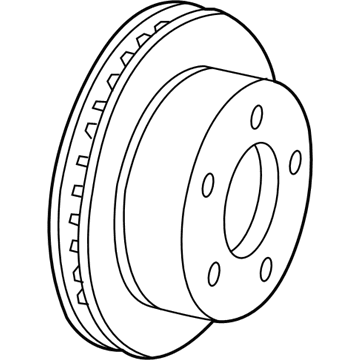 2008 Ford Crown Victoria Brake Disc - 3W1Z-1125-AB