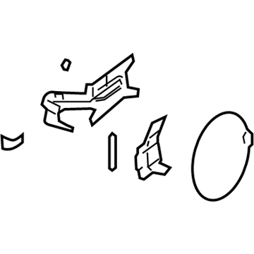 Ford 9E5Z-54405A26-AA Fuel Door, Rear Ford 9E5Z-54405A26-AA Fuel Door, Rear