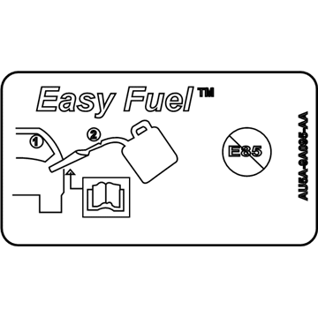 Ford AU5Z-9A095-A Fuel Label