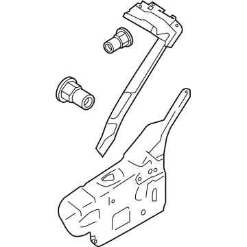 Ford PR3Z-7651186-A Windshield Pillar Reinforcement