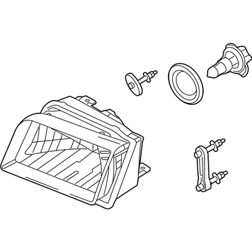 Mercury 6W3Z-13008-BA Headlamp Assembly