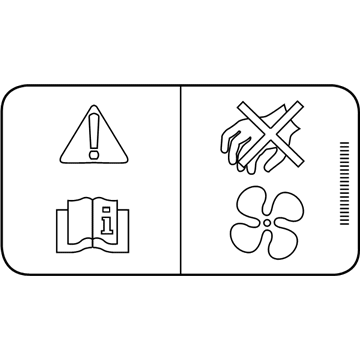 Lincoln XW4Z-8653-BA Fan Label