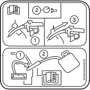 Lincoln AU5Z-9A095-D Fuel Label