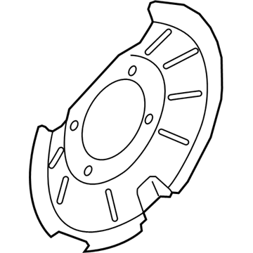 Ford EcoSport Brake Backing Plate - GN1Z-2C028-D