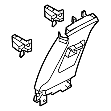 Ford LJ8Z-5824356-BB Upper Center Pillar Trim