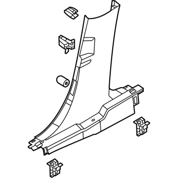 Ford LJ8Z-5824346-AC Lower Center Pillar Trim