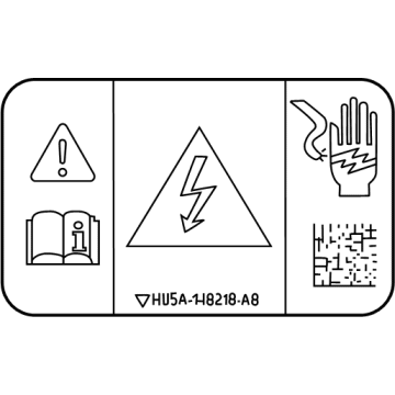 Ford HU5Z-14B218-B Caution Label